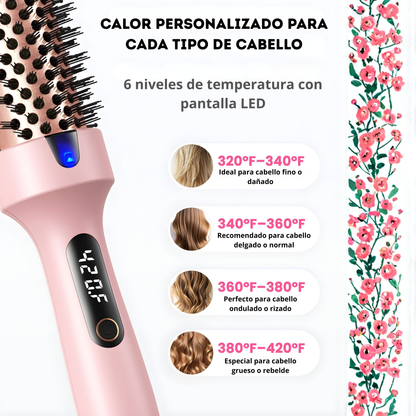 Cepillo 3 en 1, con 6 cambios de temperatura.